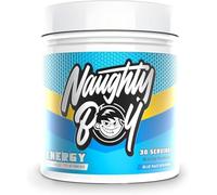Naughty Boy High Energy Pre Workout Powder with Beta Alanine, Citrulline & Caffeine Supplements for Men & Women Clinically Dosed Energy Drink- 390g/30 Servings (Blue Razz Bon Bons)
