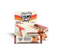 NaughtyBoy ESCO Protein Bar - White Chocolate Caramel Biscuit, High Protein, Low Sugar Snack, On-the-Go Protein, maintaining a high protein diet.