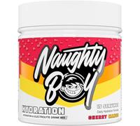 Naughty Boy Hydration & Electrolyte Drink Mix with Over 2400mg of Electrolytes Per Serving, Creatine & Taurine to aid Cell Volumization and Added Super Reds- 127.5g/15 Servings (Cherry Mango)