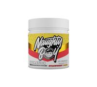 Naughty Boy Hydration Mix with Over 2400mg of Electrolytes, Added Creatine, Taurine, Super Reds- 255g/30 Servings (30 Servings, Strawberry Mango)