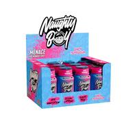 NaughtyBoy Menace Pre-Workout Shot - Candy Bubblegum,12 x 60ml, No Artificial Preservatives, HPP Processed, Pre-Training Energy