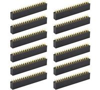 naughtystarts 12pcs Female Pin Header 2x19 Pins Double Row 2.54mm 0.1" Pitch for ESP32 Module ESP-WROOM-32 ESP32-DevKitC Breakout Borad