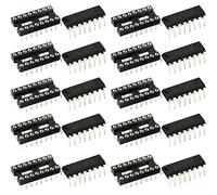 naughtystarts PT2399 Echo Processor IC DIP-16 Audio Digital Delay Reverberation Integrated Circuit with 16 Pin DiP IC Socket Round Hole (Pack of 10pcs)