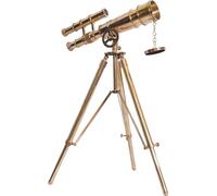 Nauktical Spyglass Telescope Shiny Brass Finish Maritime with Fully Functional Brass Adjustable Tripod Stand Home & Office Decor Handmade