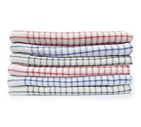NAUSHA.HOME Pack of 10 Tea Towels 100% Cotton Highly Absorbent Kitchen Dish Towels Lint Free Quick Dry Long Lasting Catering Material Multi Colours Pack