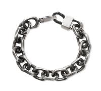 Nautica 12.5 mm Cable Chain Bracelet for Men Oxidized Stainless Steel 9 Inches