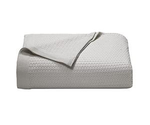 Nautica Baird Cotton Blanket, Grey, Twin
