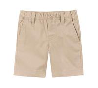 Nautica Boys' School Uniform Flat Front Twill Short - Beige - 4 Years
