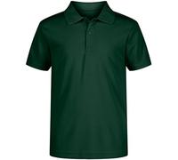 Nautica Boys' Short Sleeve Performance Polo Shirt, Hunter, Large