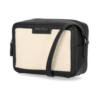 Nautica Candid Camera Adjustable Crossbody, Black Sherpa