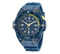 Nautica Men's Blue Biobased PU Strap Watch (Model: NAPCNS401), Blue