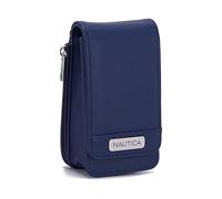 Nautica Catalina Vegan Leather RFID Womens Crossbody Cell Phone Purse Holder Wallet, Indigo,