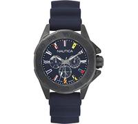 Nautica Classic Analogue Quartz Men's Watch, Blue, 44 mm, Strap