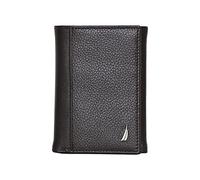 Nautica Classic J-Class Leather Bifold Wallet, Brown, Taglia unica