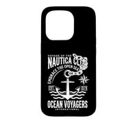 Nautica Club Ocean Voyagers Vintage Anchor Maritime Graphic Case for iPhone 15 Pro