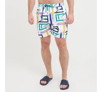 Nautica Competition Men's Paraiso Swim Shorts, White L