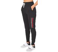 Nautica Competition Women's Joggers, Athletic Active Basic Essential Running Ultra Soft Fleece Relax Fit Lounge Sweatpants, Black 2, Large