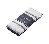 Nautica Cotton Classics 3 Piece Kitchen Towel Set, 18" x 28", Navy/White Stripe