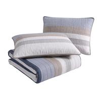 Nautica Cotton Reversible Bedding with Matching Shams, Home Decor for All Seasons, Ridgeport Beige, King