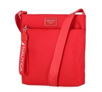Nautica Diver Nylon Small Women's Crossbody Bag Purse with Adjustable Shoulder Strap, Red (Enamel), One Size