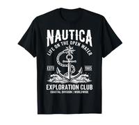 Nautica Exploration Club Vintage Anchor and Compass Graphic T-Shirt