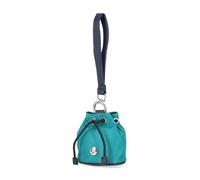 Nautica Fair Winds Drawstring Wallet Coin Purse Mini Pouch Charm with Wristlet, Teal