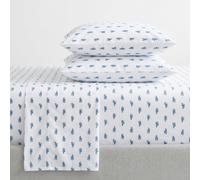 Nautica - Full Size Sheet Sets, Cotton Percale Bedding, Crisp & Cool, Coastal Home Decor (Cloyster Blue, Full)