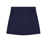 Nautica Girls' Big School Uniform Stretch Poplin Scooter, Navy, 8