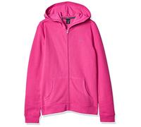Nautica Girls' Fleece Full-Zip Hoodie Sweatshirt Sweater, Bright Pink, Medium