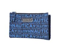Nautica High Tide Small Wallet for Women, RFID Blocking Slim Credit Card Holder with Zipper Coin Pocket, Bifold Compact Womens Wallet with ID Window, Americana Logo