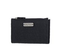 Nautica High Tide Small Wallet for Women, RFID Blocking Slim Credit Card Holder with Zipper Coin Pocket, Bifold Compact Womens Wallet with ID Window, Indigo, High Tide