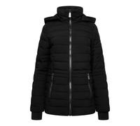 Nautica Hooded Puffer Jacket In Black Black