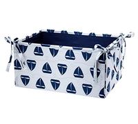 Nautica Kids Separates Sailboats/Rope Print Nursery Storage, Navy/White