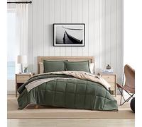 Nautica - King Comforter Set, Reversible Bedding with Matching Shams, Microsuede with Sherpa Reverse, Oek-Tex Certified (Beckett Green)