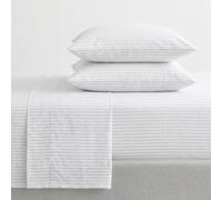 Nautica - King Sheets, Cotton Percale Bedding Set, Casual Home Decor (Buoy Line Grey, King)
