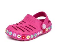 Nautica - Lightweight Slip on Water Sandals with Adjustable Heel Strap, Comfortable EVA Clogs Non-Slip for Boys and Girls Boys Youth Sizes, Bright Pink, 17.0 cm