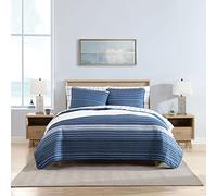 Nautica | Luxury Ultra Soft Cotton Comforter 3 Piece Set, Stylish Delicate Design for Home Décor, Blue, King