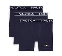 Nautica Men's 3-Pack Cotton Stretch Limited Edition Boxer Briefs, Peacoat, L