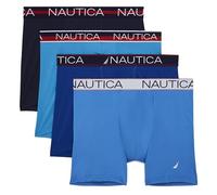 Nautica Men's 4-Pack Limited Edition Micro Boxer Briefs, Peacoat/Surf/Hawaii Ocean/Clear Skies Blue-assorted Wb, XL