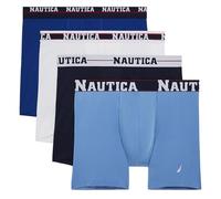 Nautica Men's 4 Pack Limited Edition Micro Stretch Boxer Briefs, Surf the Web/White/Peacoat/Aero Blue-assorted Wb, XL