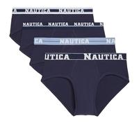 Nautica Men's 4 Pack Limited Edition Stretch Briefs, 4 Peacoat-Assorted Wb, M