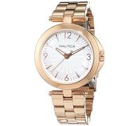 Nautica Men's Analog Quartz Watch with Stainless Steel Strap NAD15517L, Oro, Bracelet