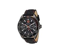 Nautica Men's Analogue Analog Quartz Watch with Leather Calfskin Strap NAPKBN007