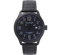 Nautica Men's Analogue Quartz Watch with Leather Strap NAPHAS001