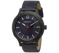 Nautica Men's Analogue Quartz Watch with Leather Strap NAPPRH017