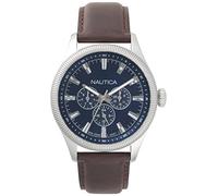 Nautica Men's Analogue Quartz Watch with Leather Strap NAPSTB001