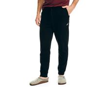 Nautica Men's Anchor Fleece Basic Joggers Pants, True Black, Medium