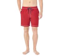 Nautica Men's Anchor Full Elastic Solid Trunk Swimsuit, Cherry RED, XXL