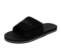 Nautica Men's Athletic Slide Sandals, Black Mono-sono, 12 Wide