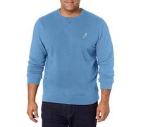Nautica Men's Basic Crew Neck Fleece Sweatshirt, Blue Stern, XL